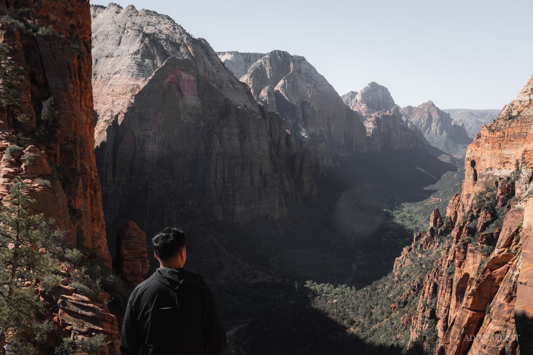 Aditya at Angels Landing, Zion National Park